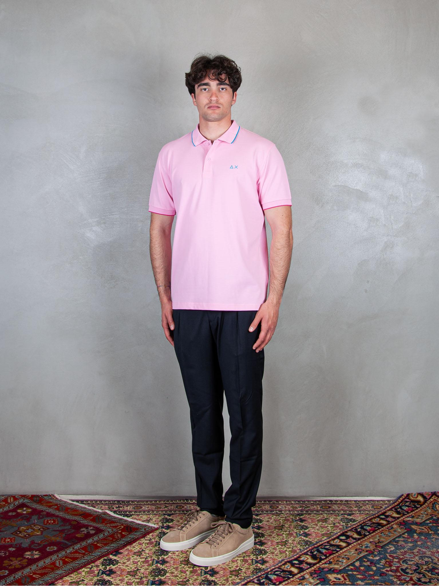 Polo Small Stripes A35110 22 Sun68 