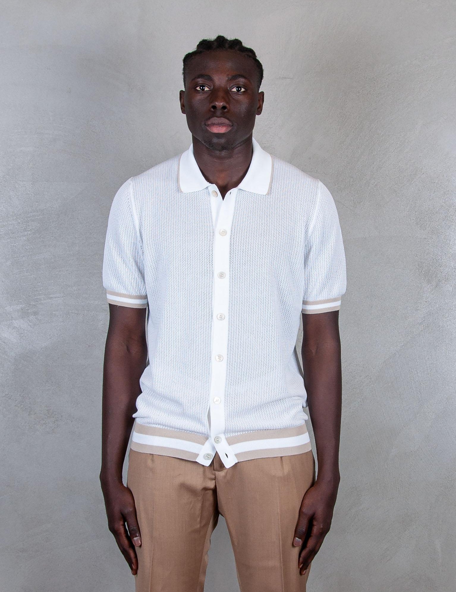 Polo Camicia Man. Corta 57180-20612 002 Raphael - Grnsas 
