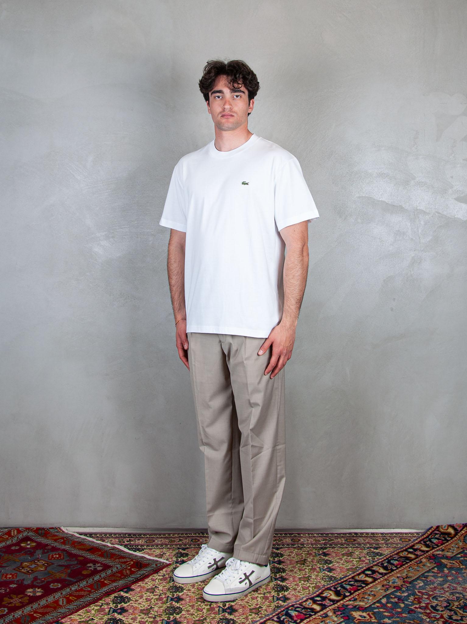 T-Shirt in cotone TH7318 001 Lacoste 