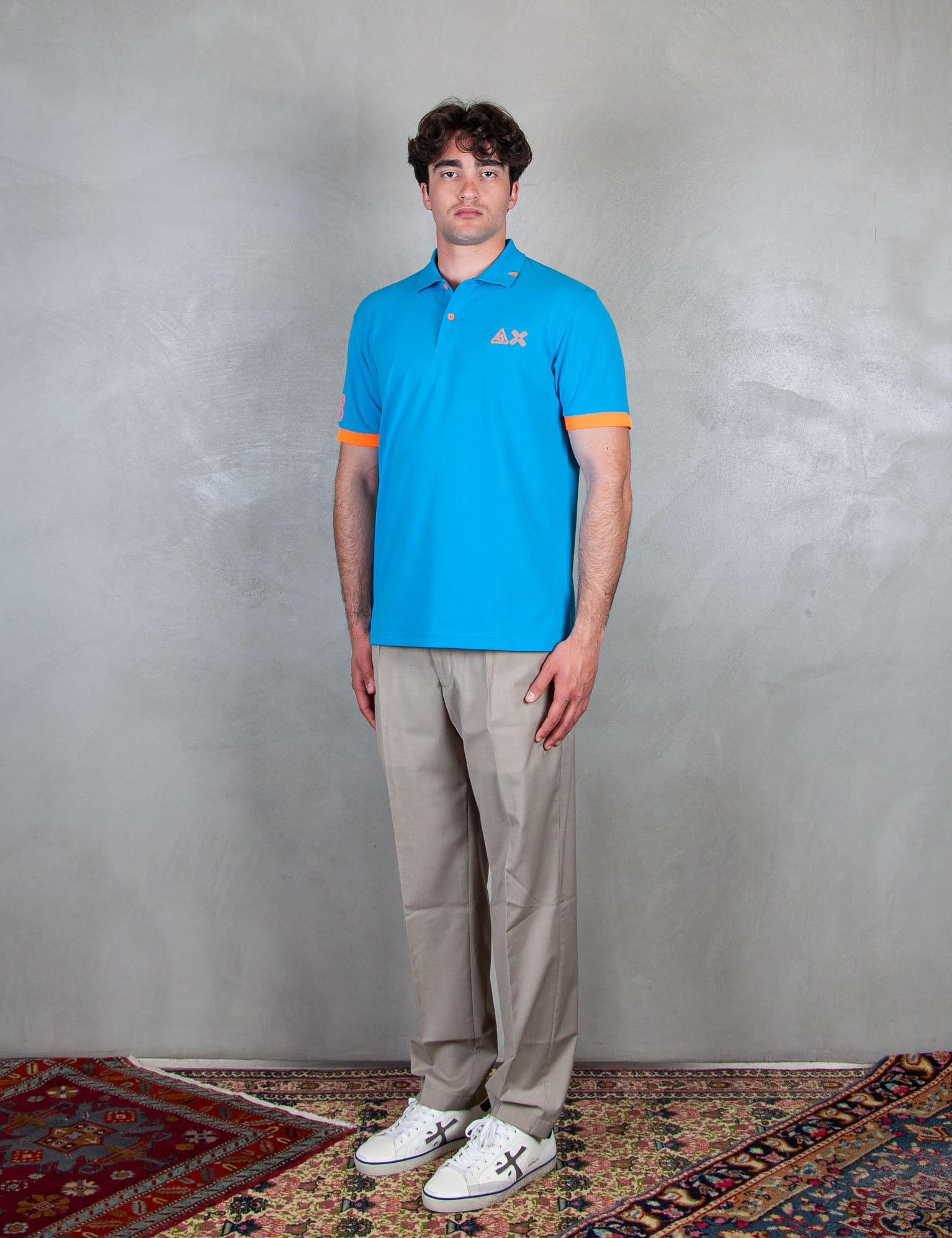 Polo Logo Fluo A35122 73 Sun68 
