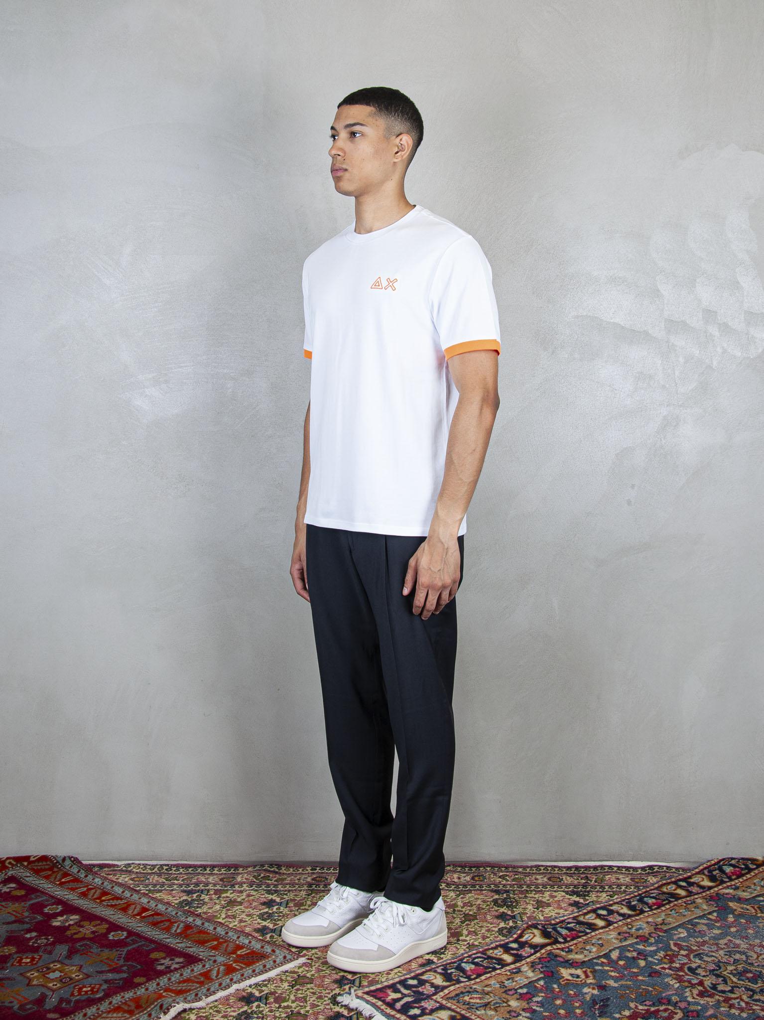 T-Shirt Piquet Logo Fluo S/S T35125 01 Sun68 