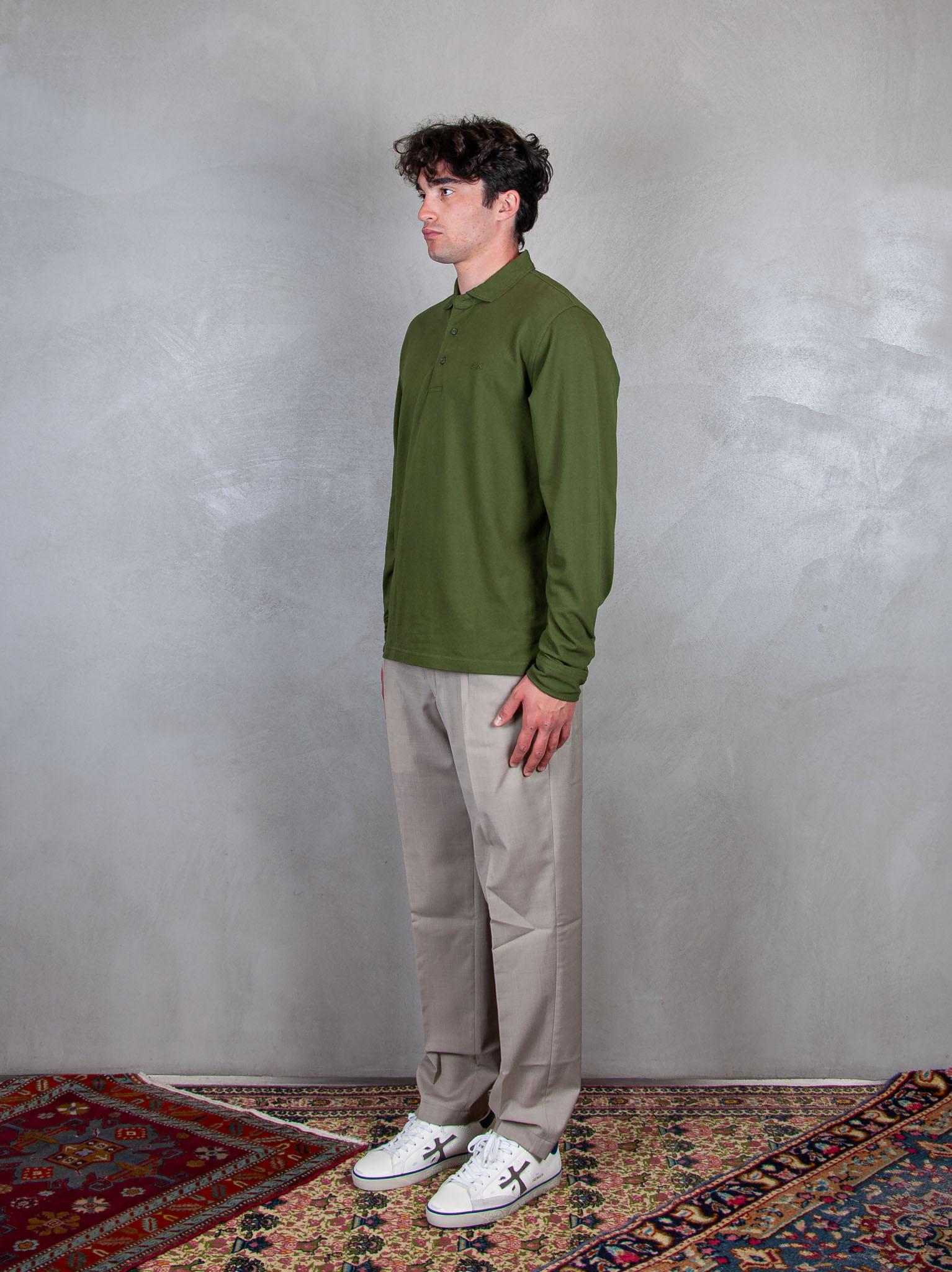 Polo Cold Dye L/S A35105 37 Sun68 