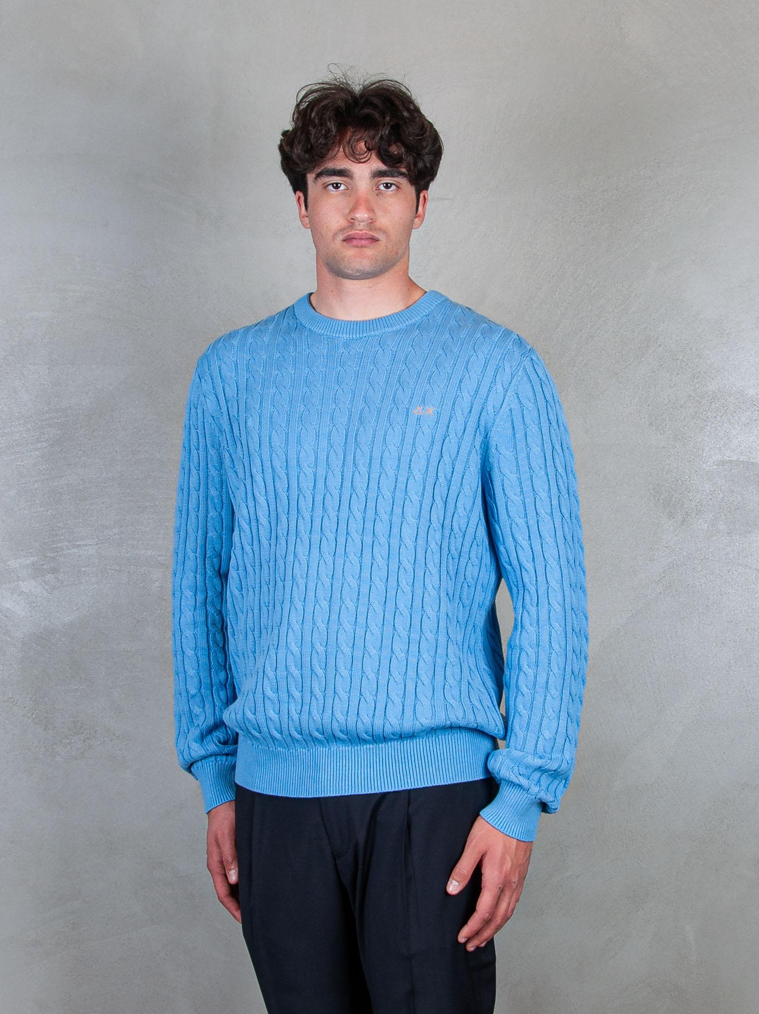 Cable Knit Sweater L/S K35115 56 Sun68 