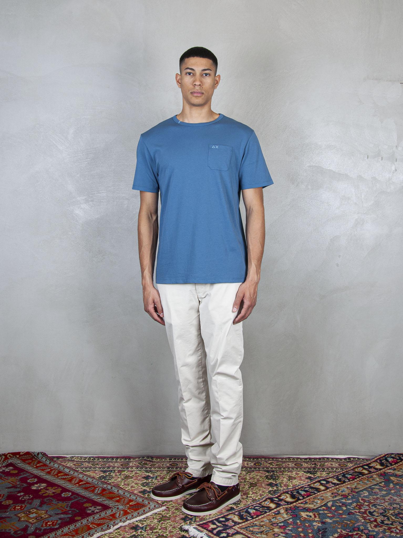 T-Shirt Pocket Basic S/S T35101 80 Sun68 