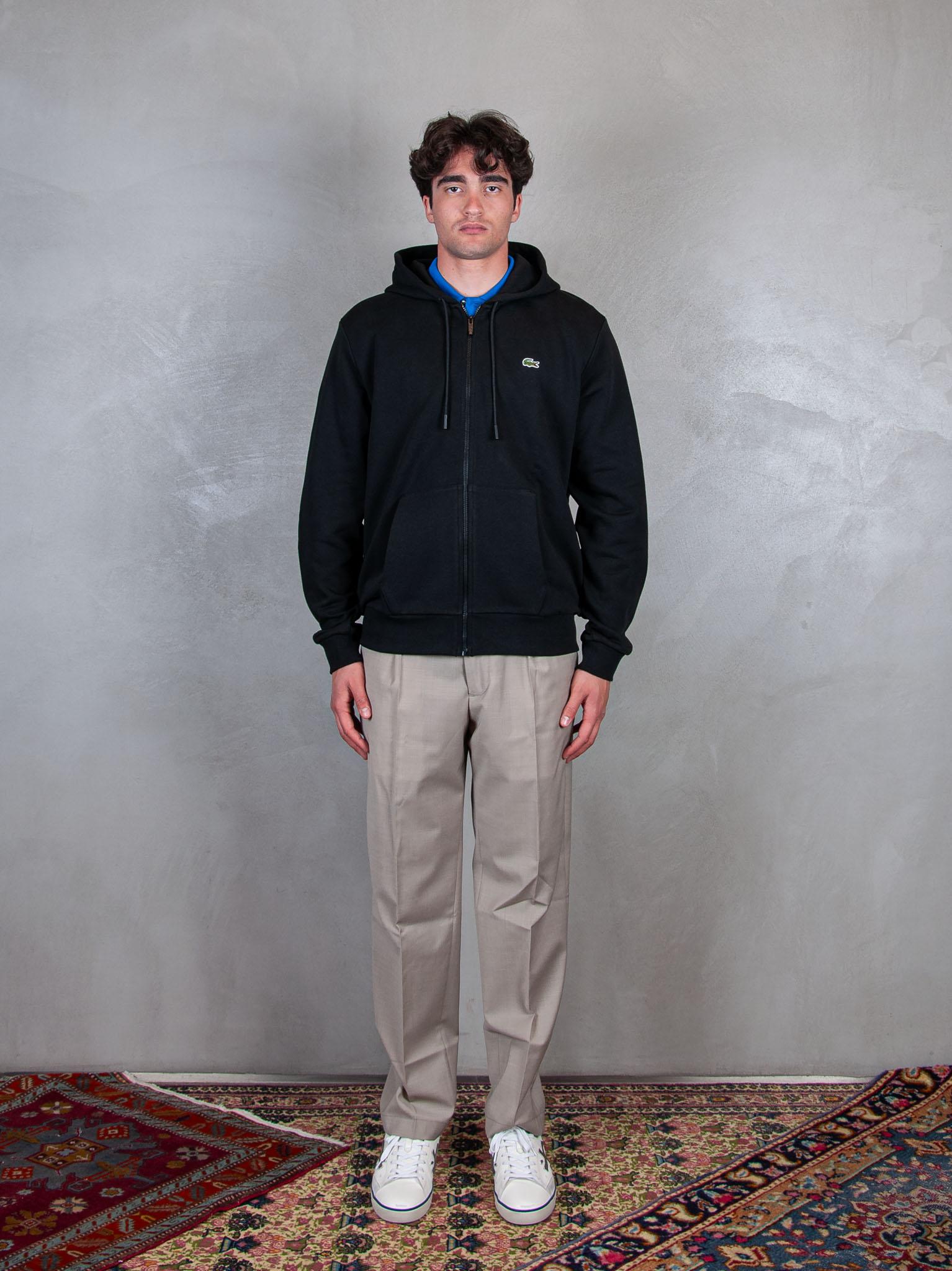 Felpa Cappuccio Zip SH9809 031 Lacoste 