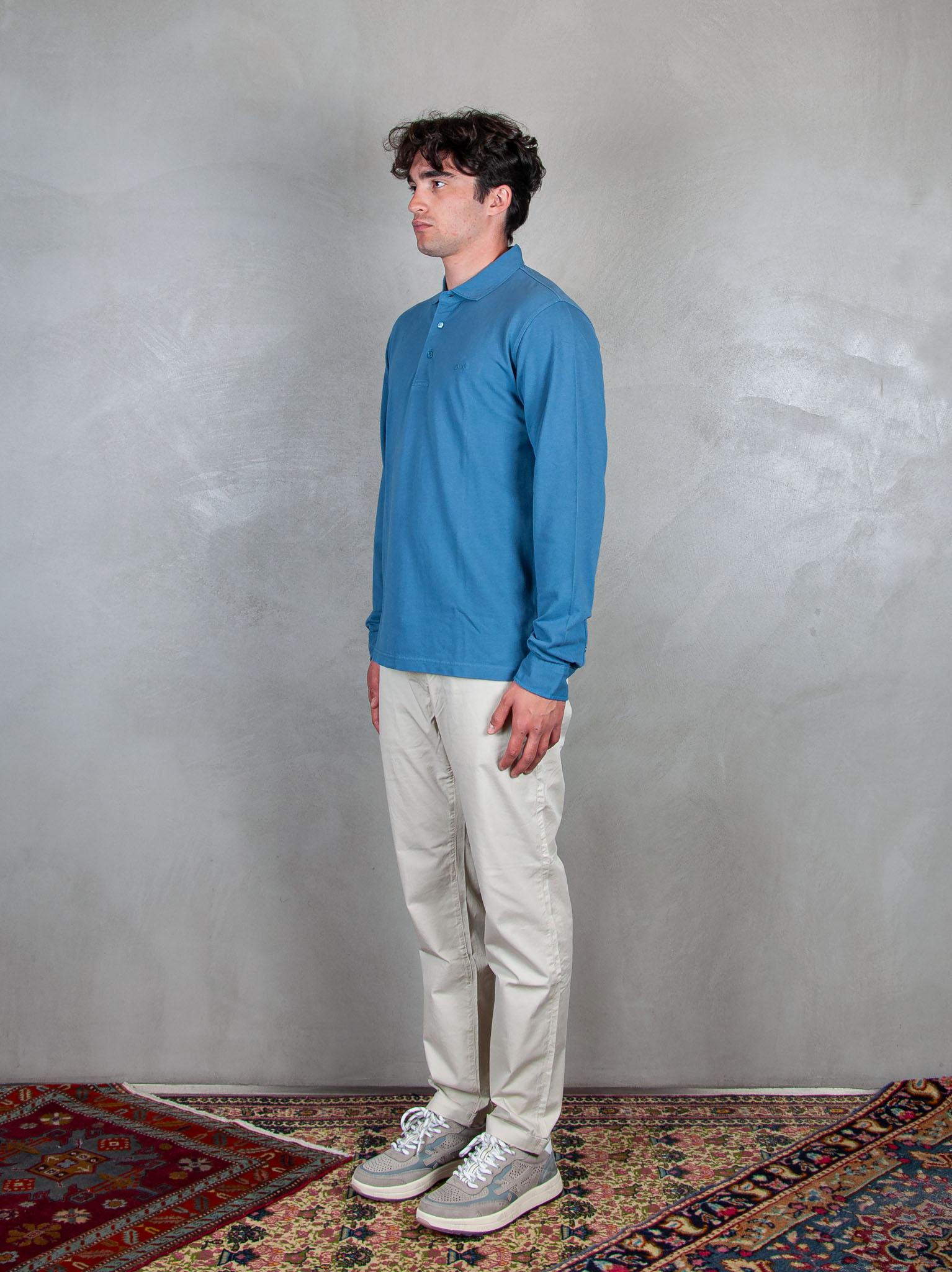 Polo Cold Dye L/S A35105 80 Sun68 