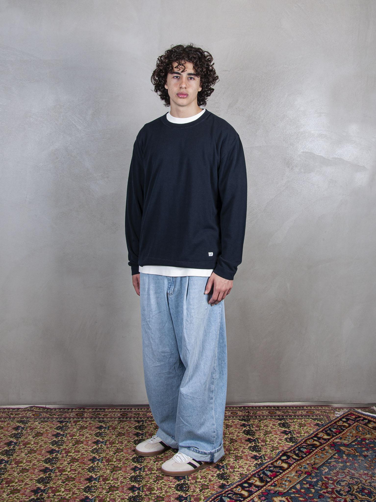 Crewneck Cotton Crepe