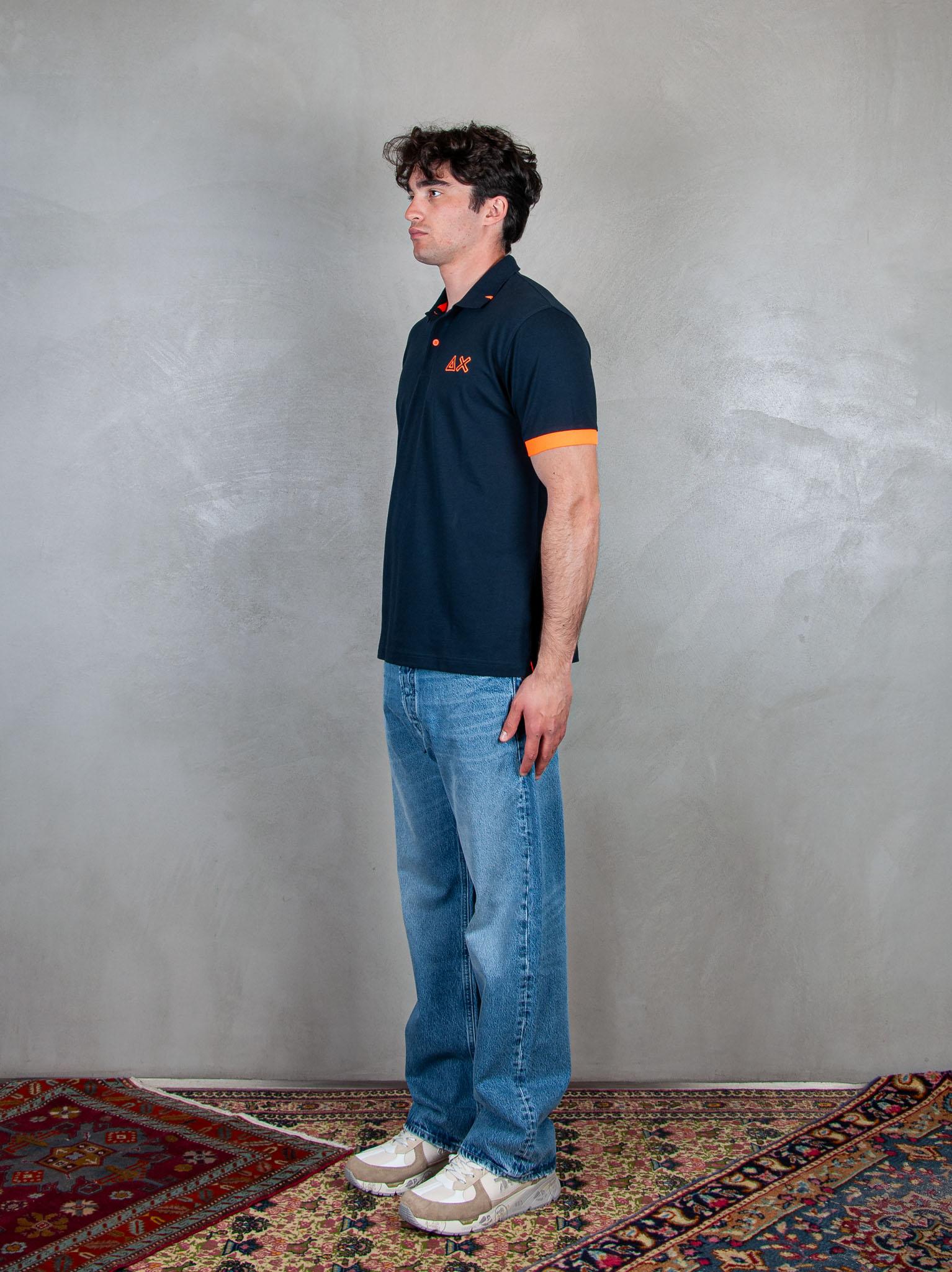 Polo Logo Fluo A35122 07 Sun68 