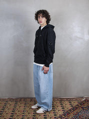 Hooded Sweatshirt Open Light Fleece