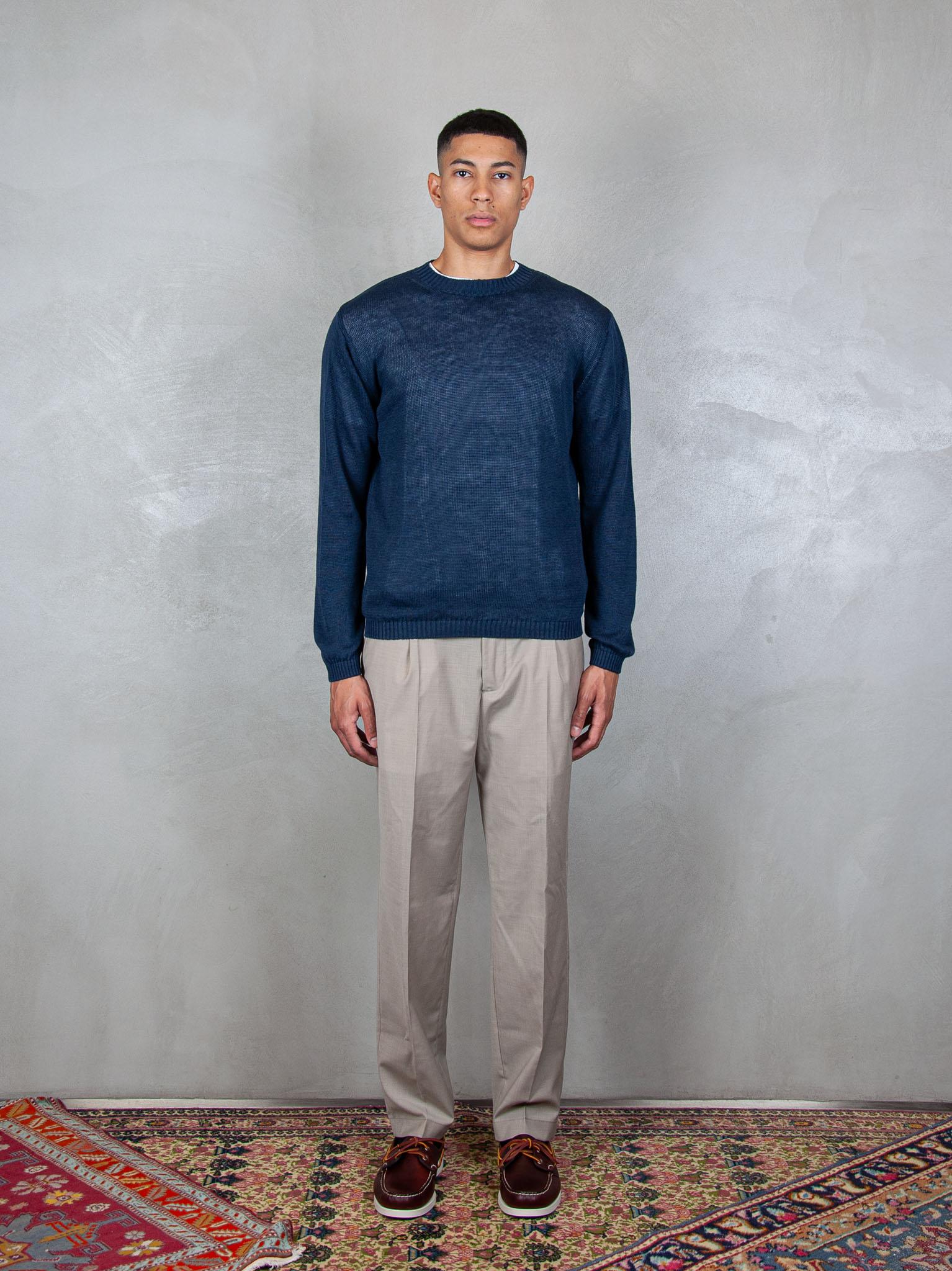 Cotton Linen Crewneck