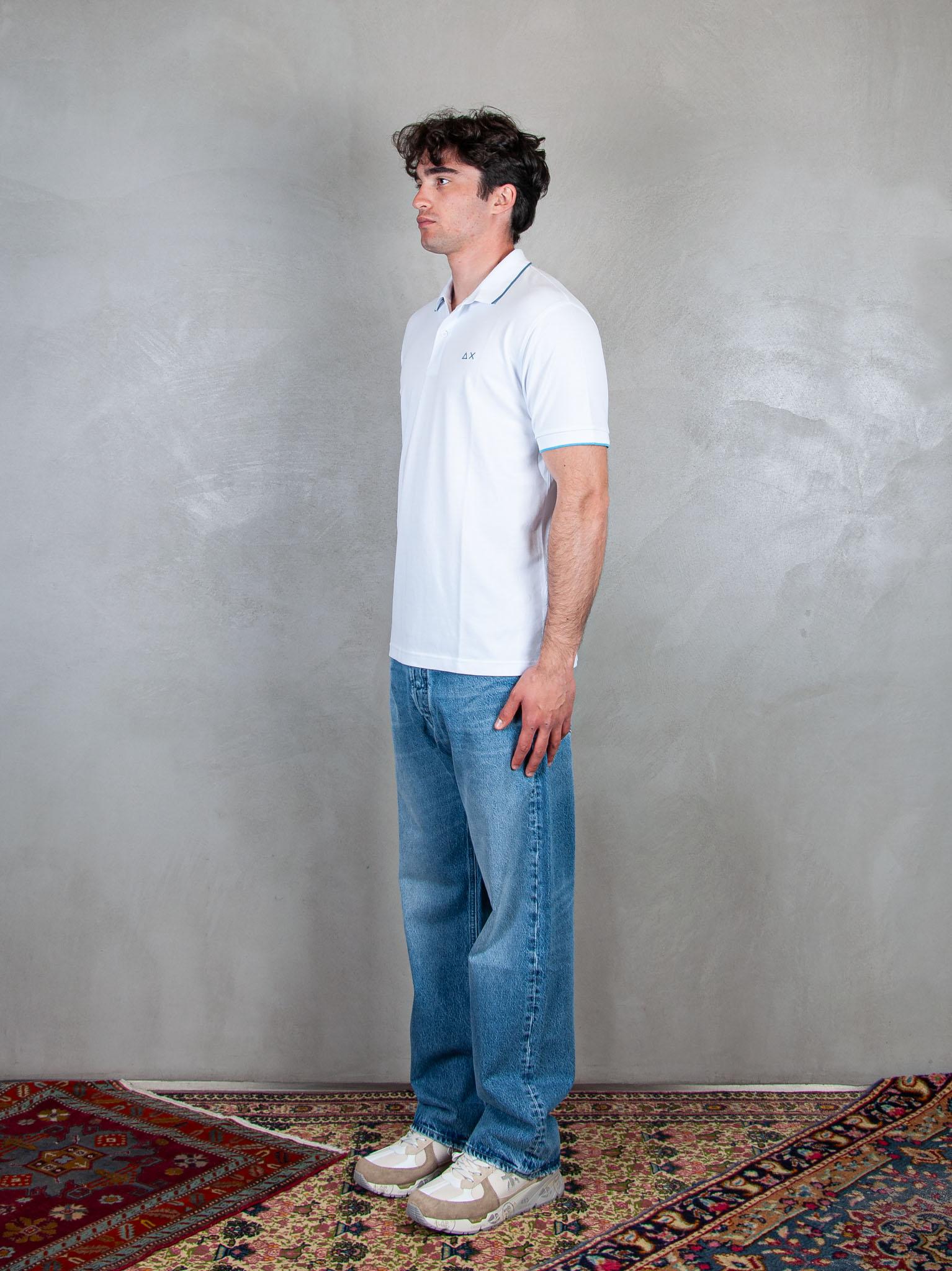 Polo Small Stripes A35110 01 Sun68 