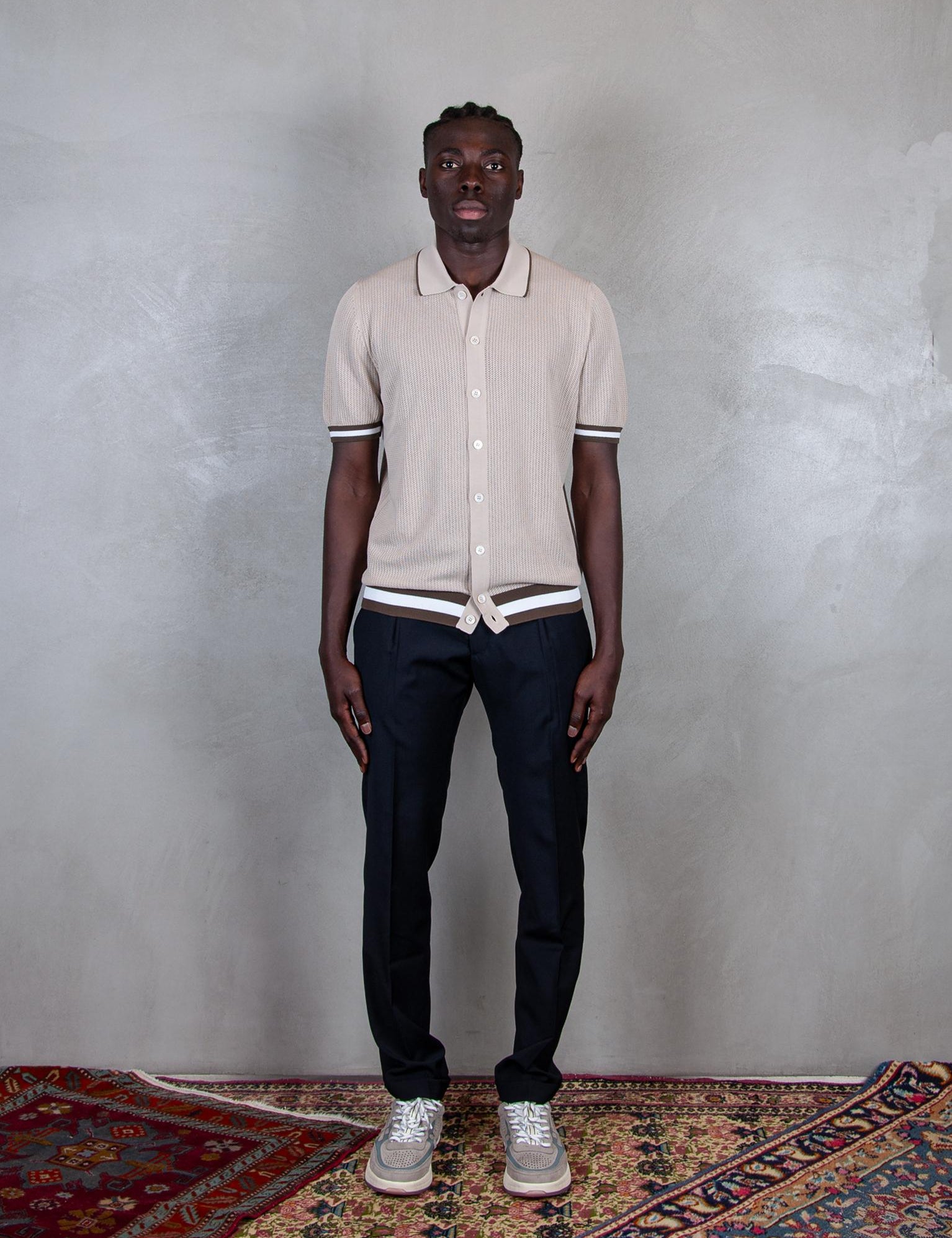 Polo Camicia Man. Corta 57180-20612 010 Raphael - Grnsas 