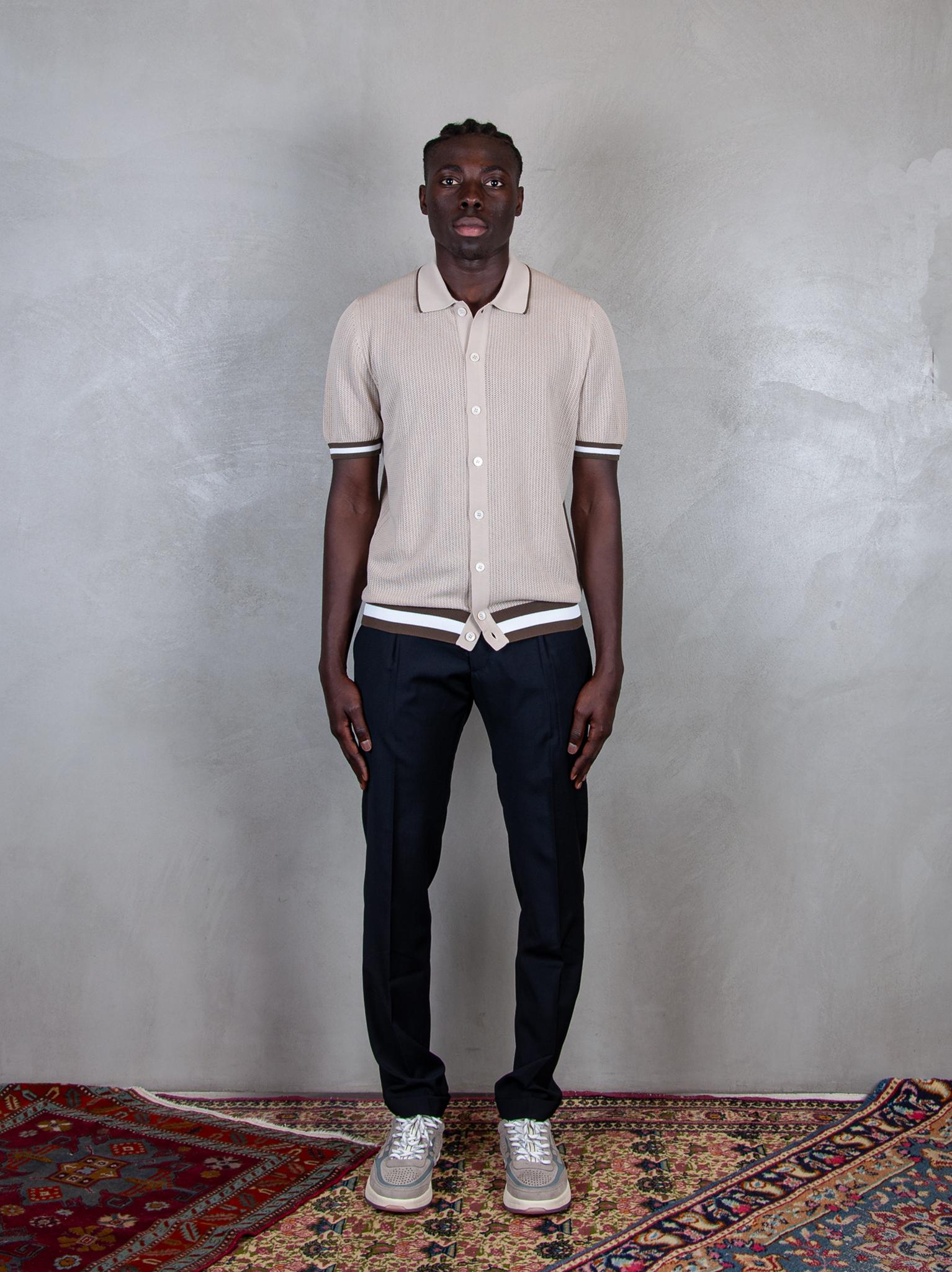 Polo Camicia Man. Corta 57180-20612 010 Raphael - Grnsas 