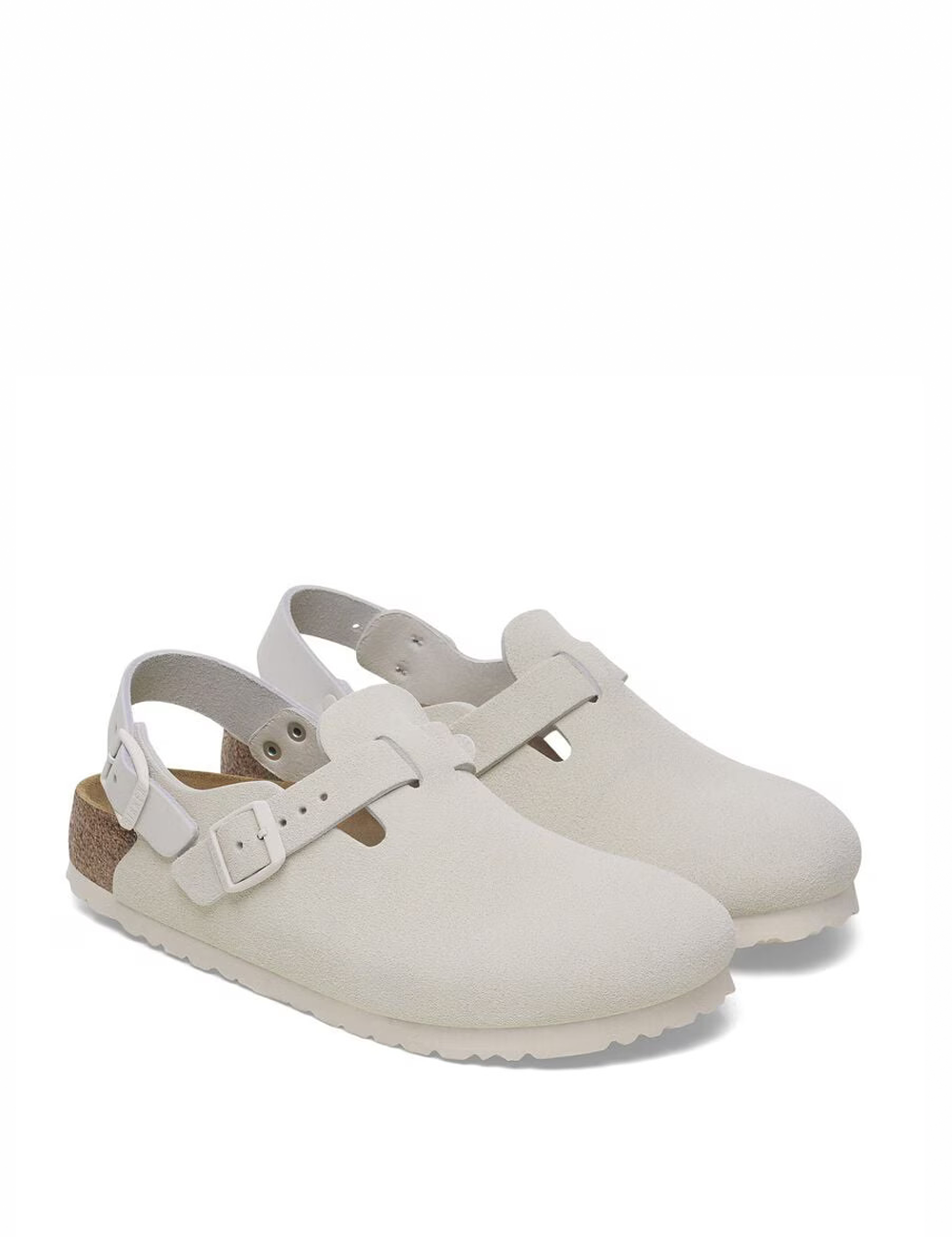 Tokio TOKIO SUEDE-ANTIQUE WHT Birkenstock 