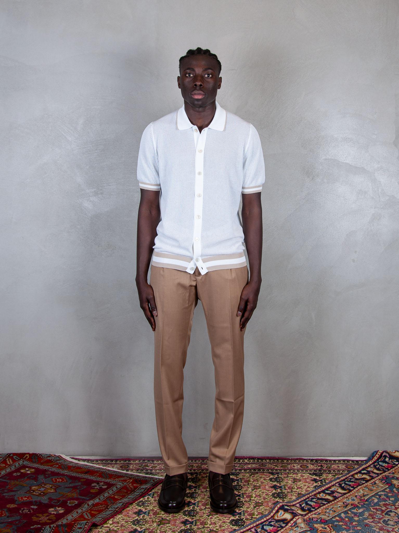 Polo Camicia Man. Corta 57180-20612 002 Raphael - Grnsas 