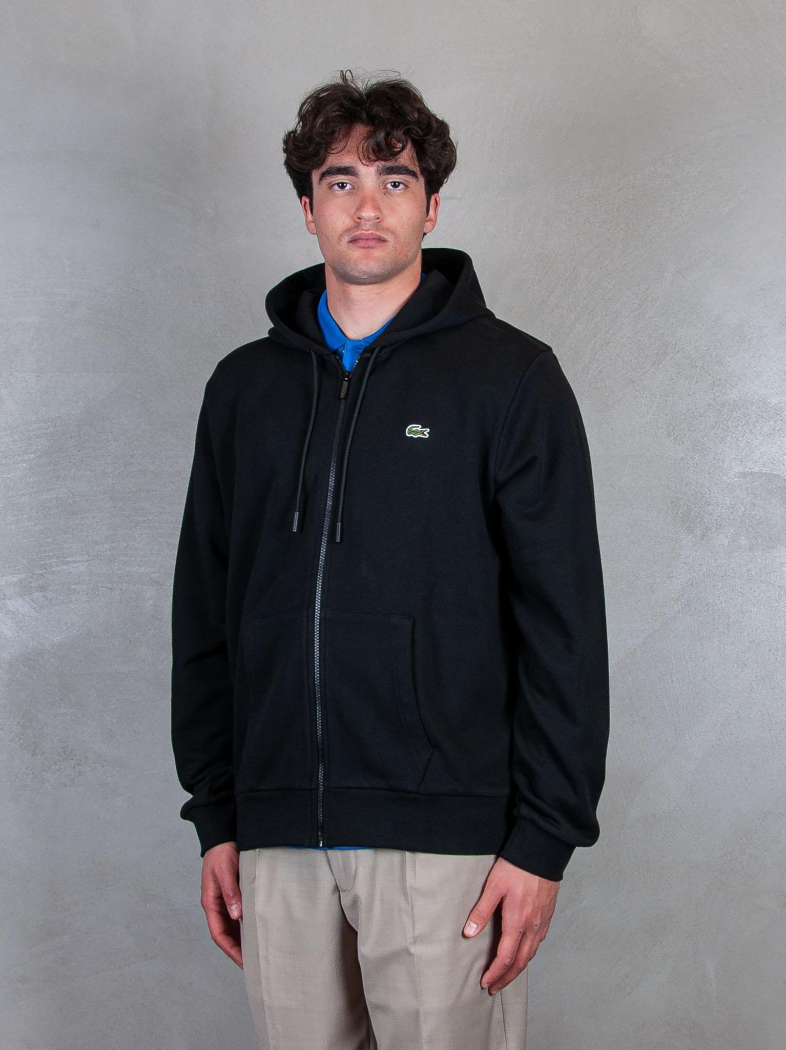 Felpa Cappuccio Zip SH9809 031 Lacoste 