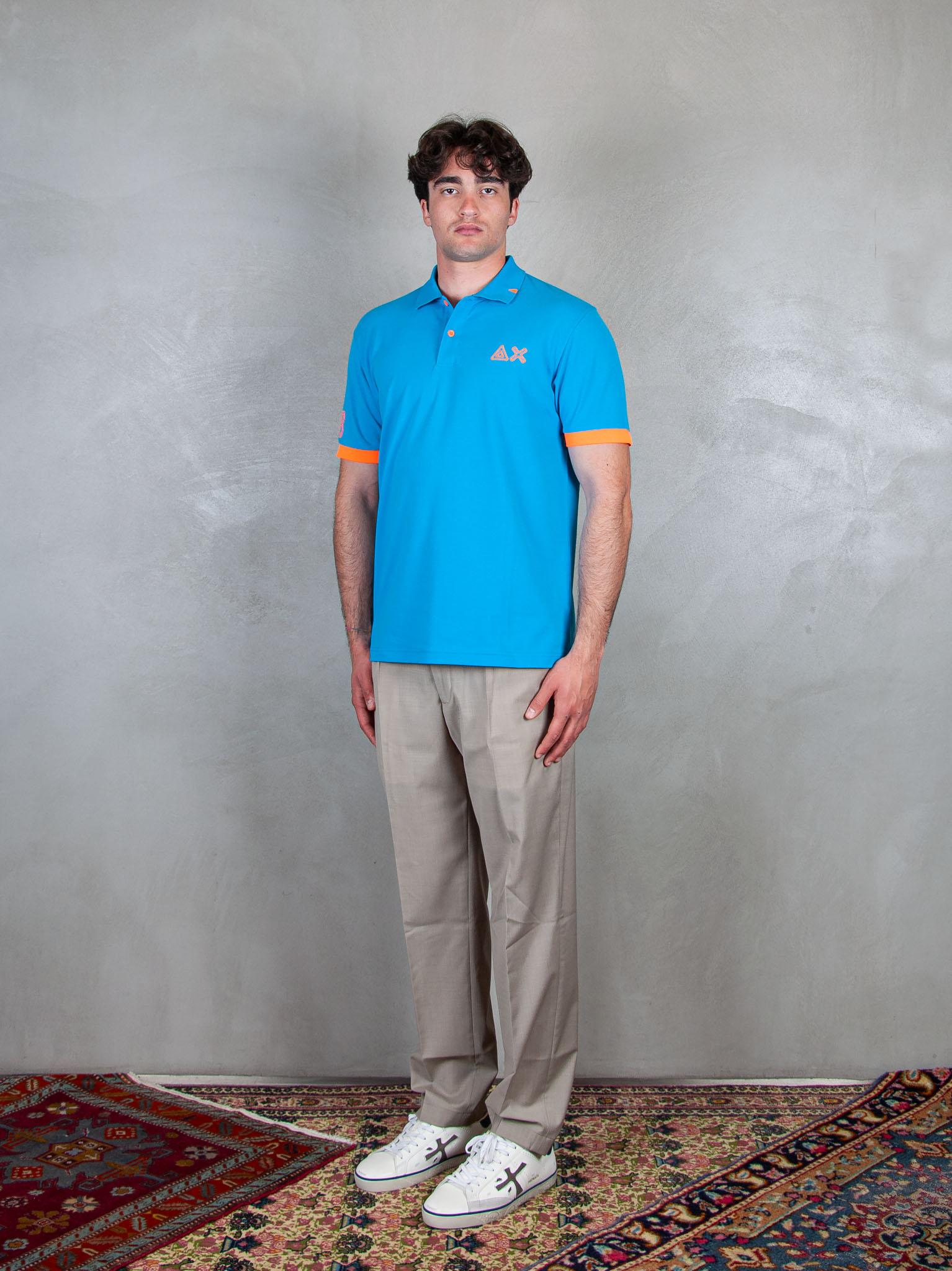 Polo Logo Fluo A35122 73 Sun68 