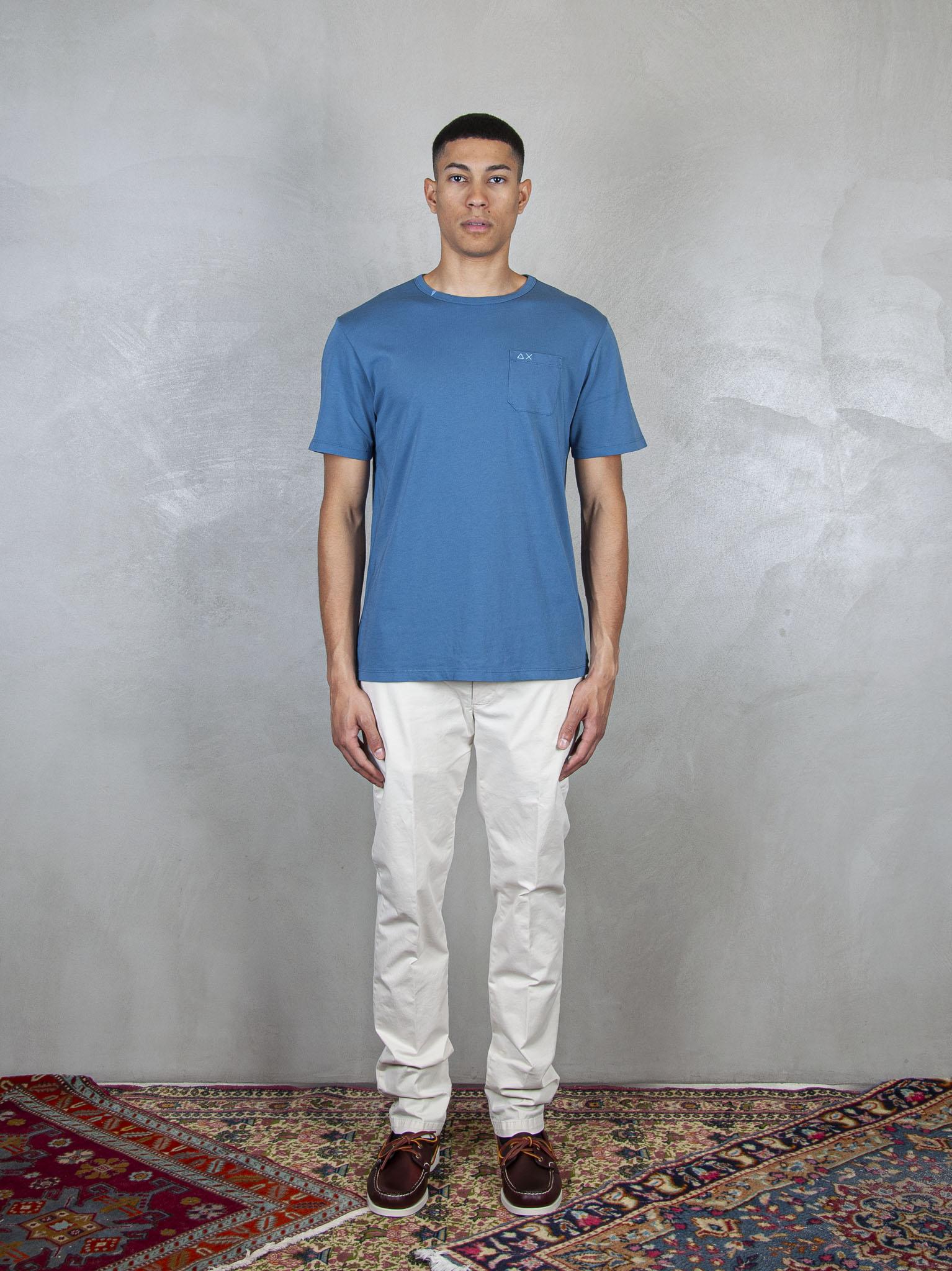 T-Shirt Pocket Basic S/S T35101 80 Sun68 