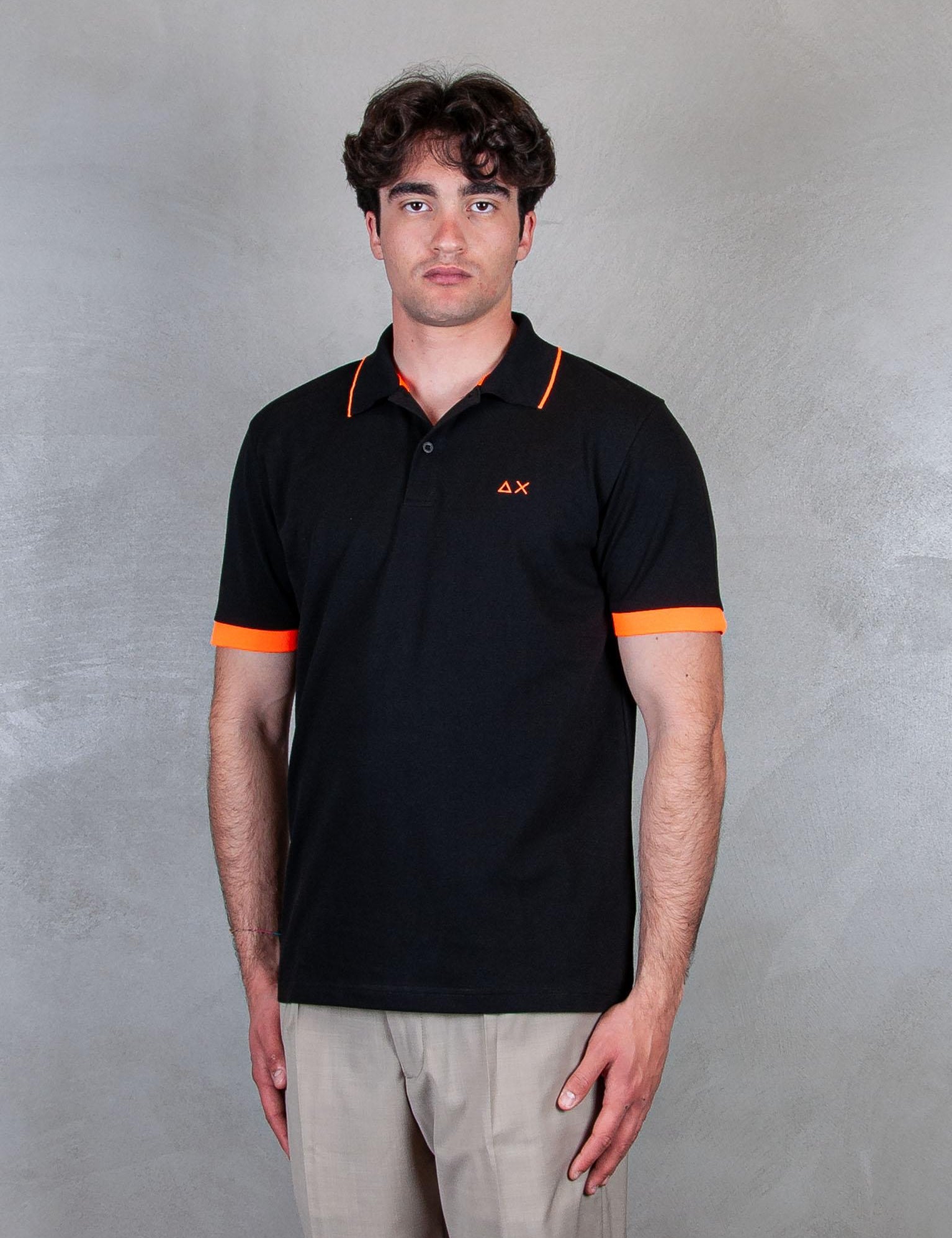 Polo Small Stripe Fluo A35120 11 Sun68 