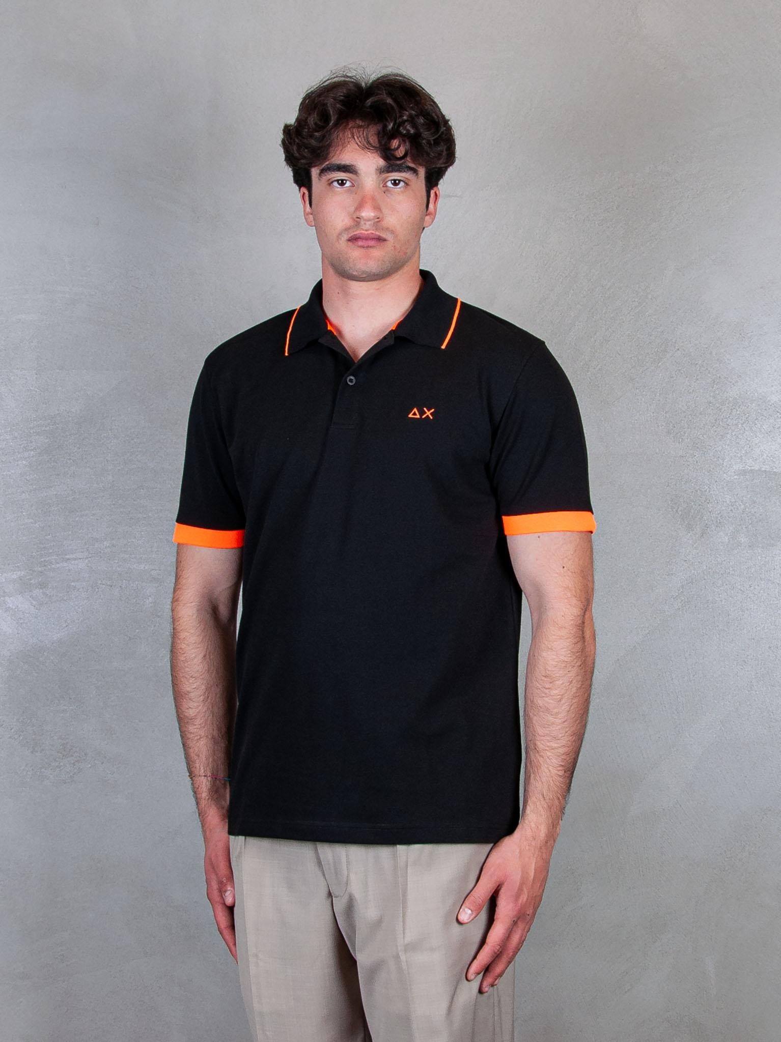 Polo Small Stripe Fluo A35120 11 Sun68 