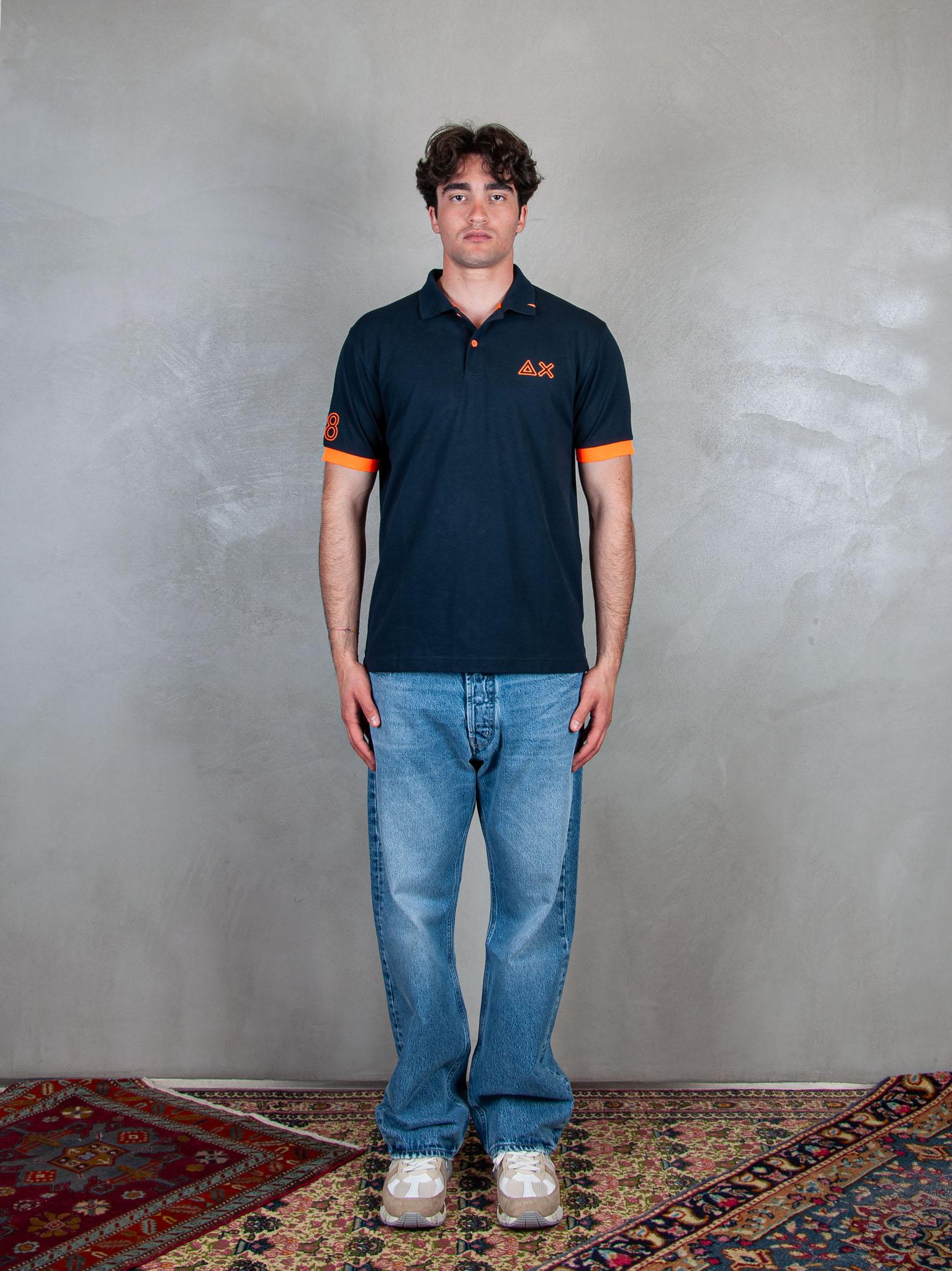 Polo Logo Fluo A35122 07 Sun68 