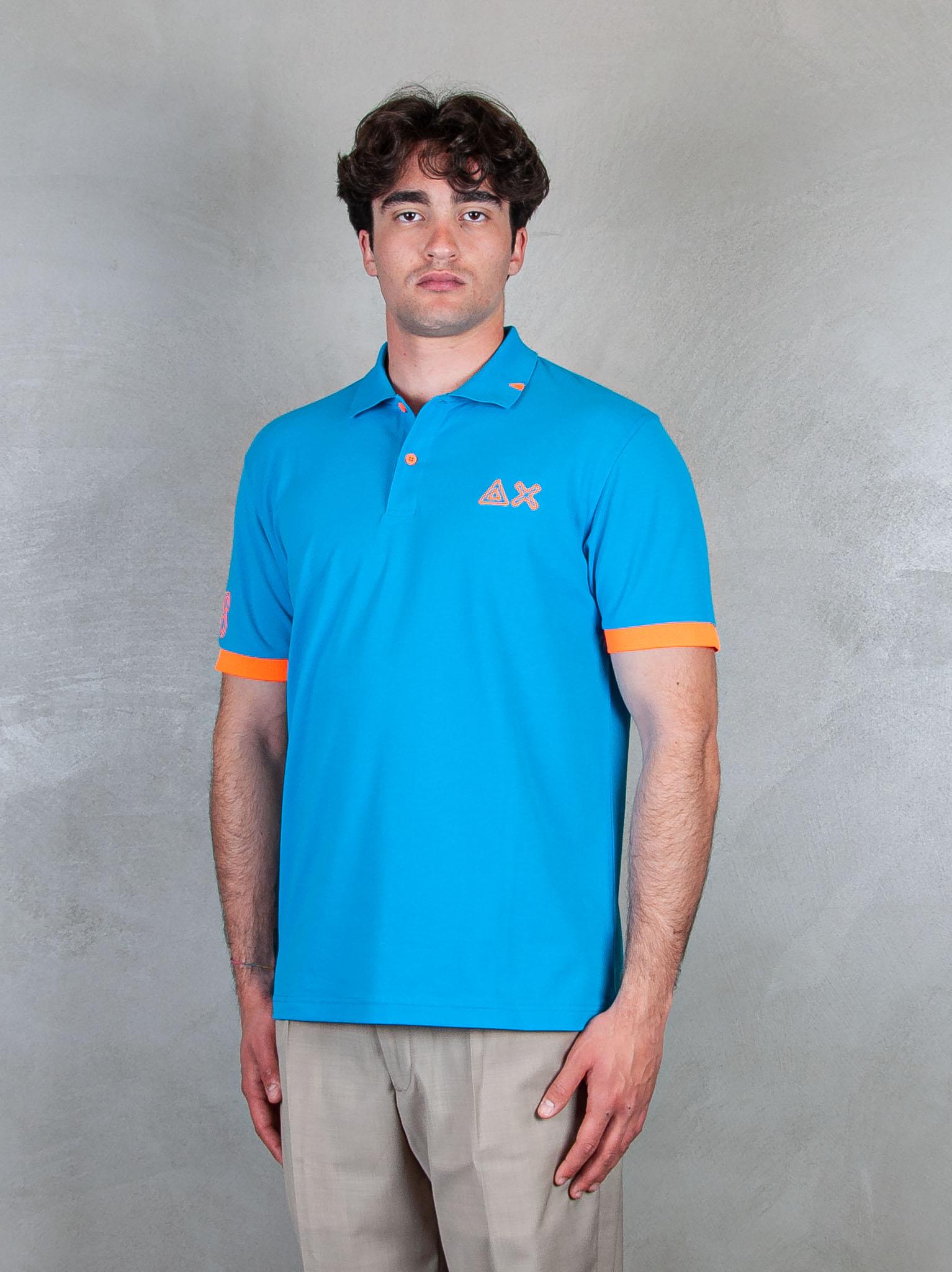 Polo Logo Fluo A35122 73 Sun68 