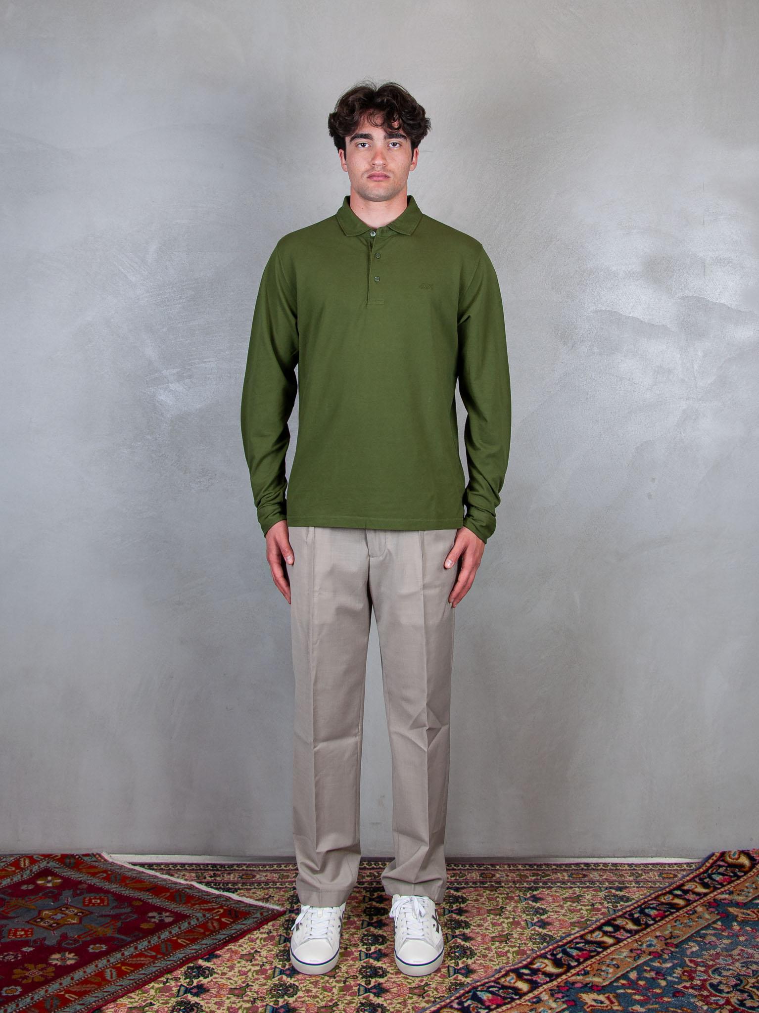 Polo Cold Dye L/S A35105 37 Sun68 