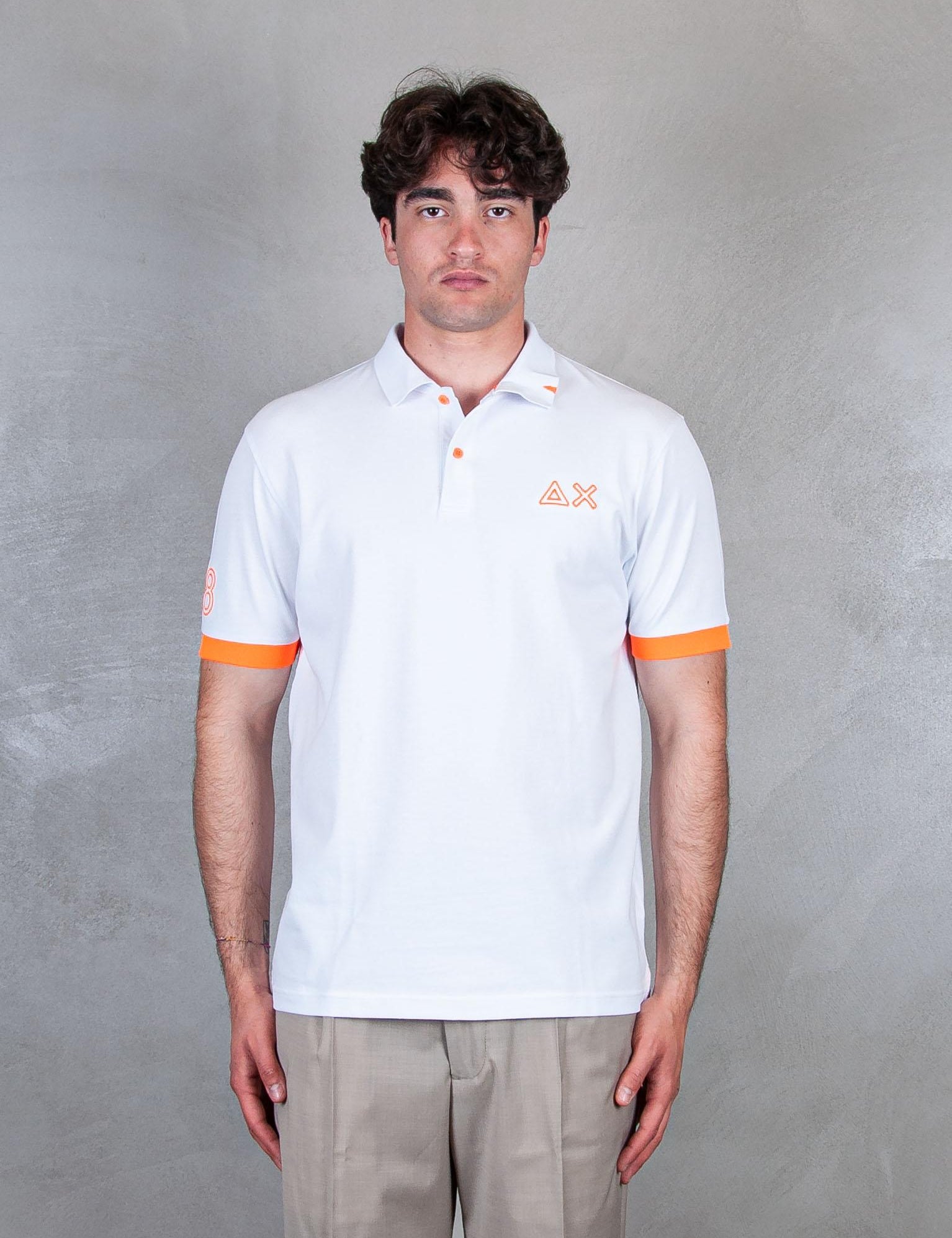 Polo Logo Fluo A35122 01 Sun68 