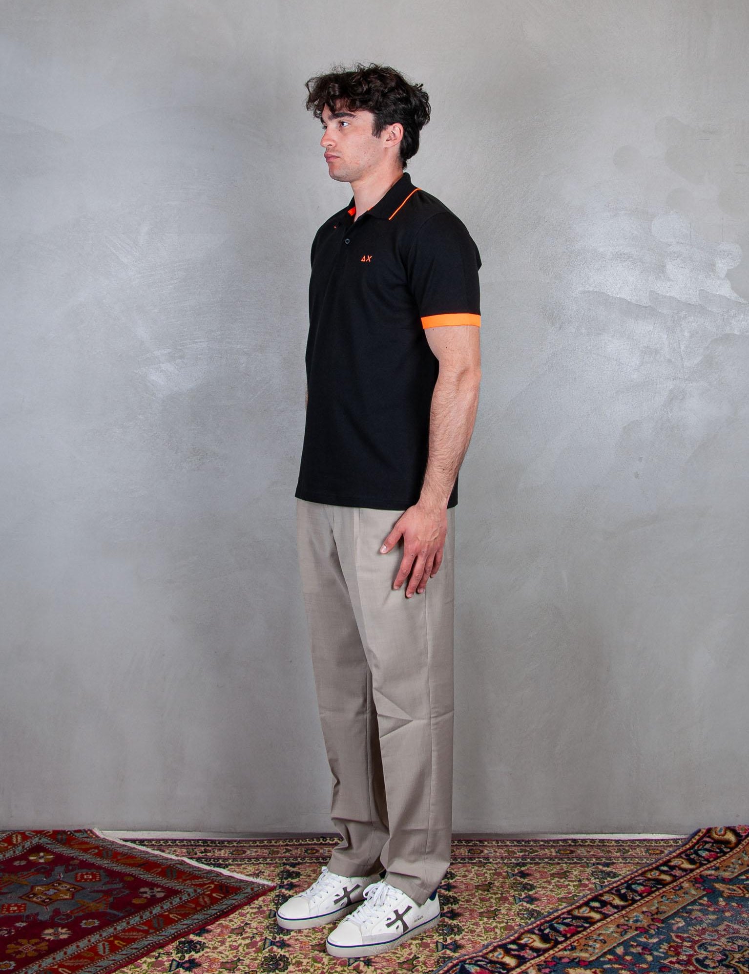 Polo Small Stripe Fluo A35120 11 Sun68 