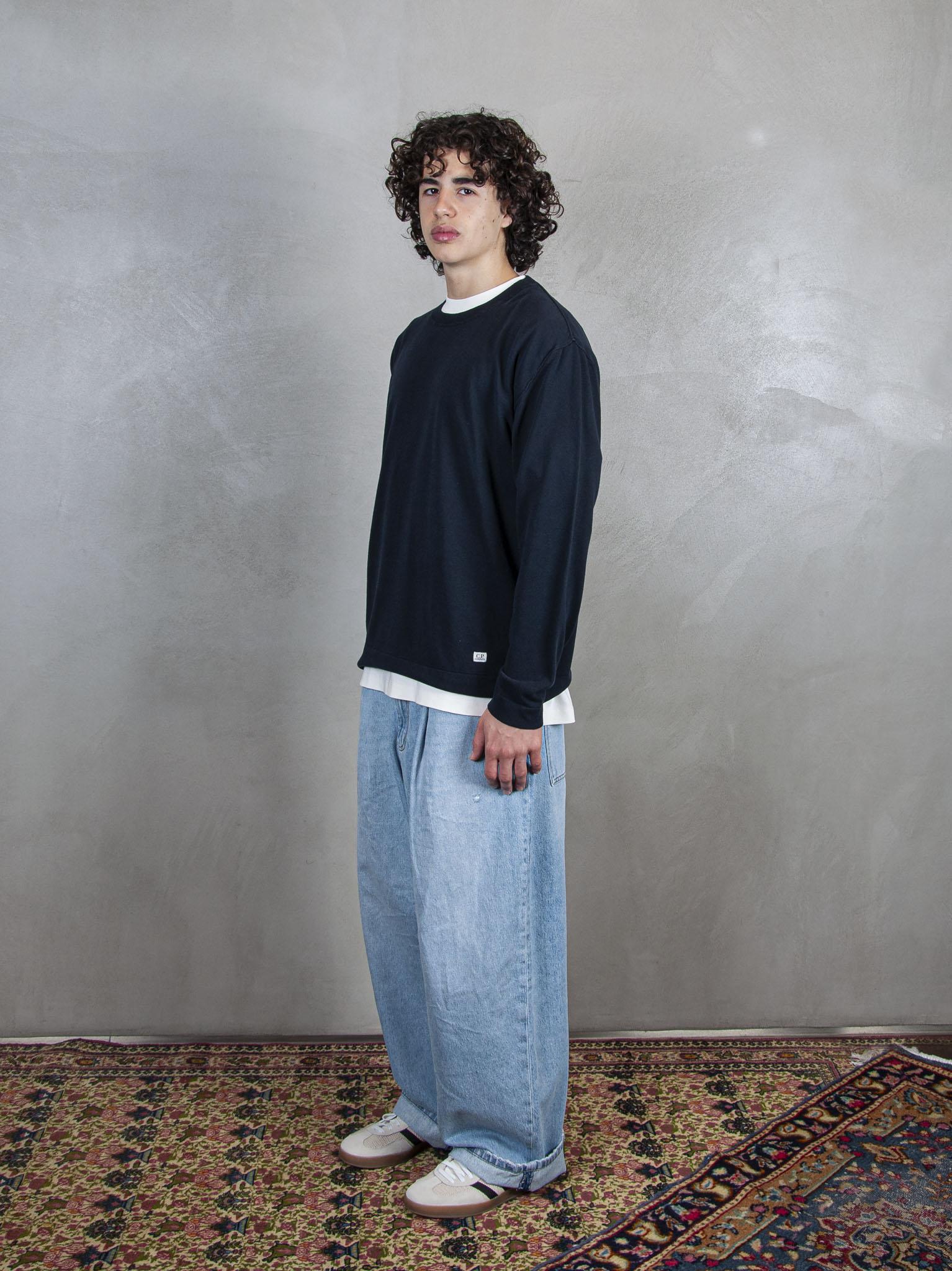 Crewneck Cotton Crepe