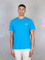 T-Shirt Piquet Logo Fluo S/S T35125 73 Sun68 