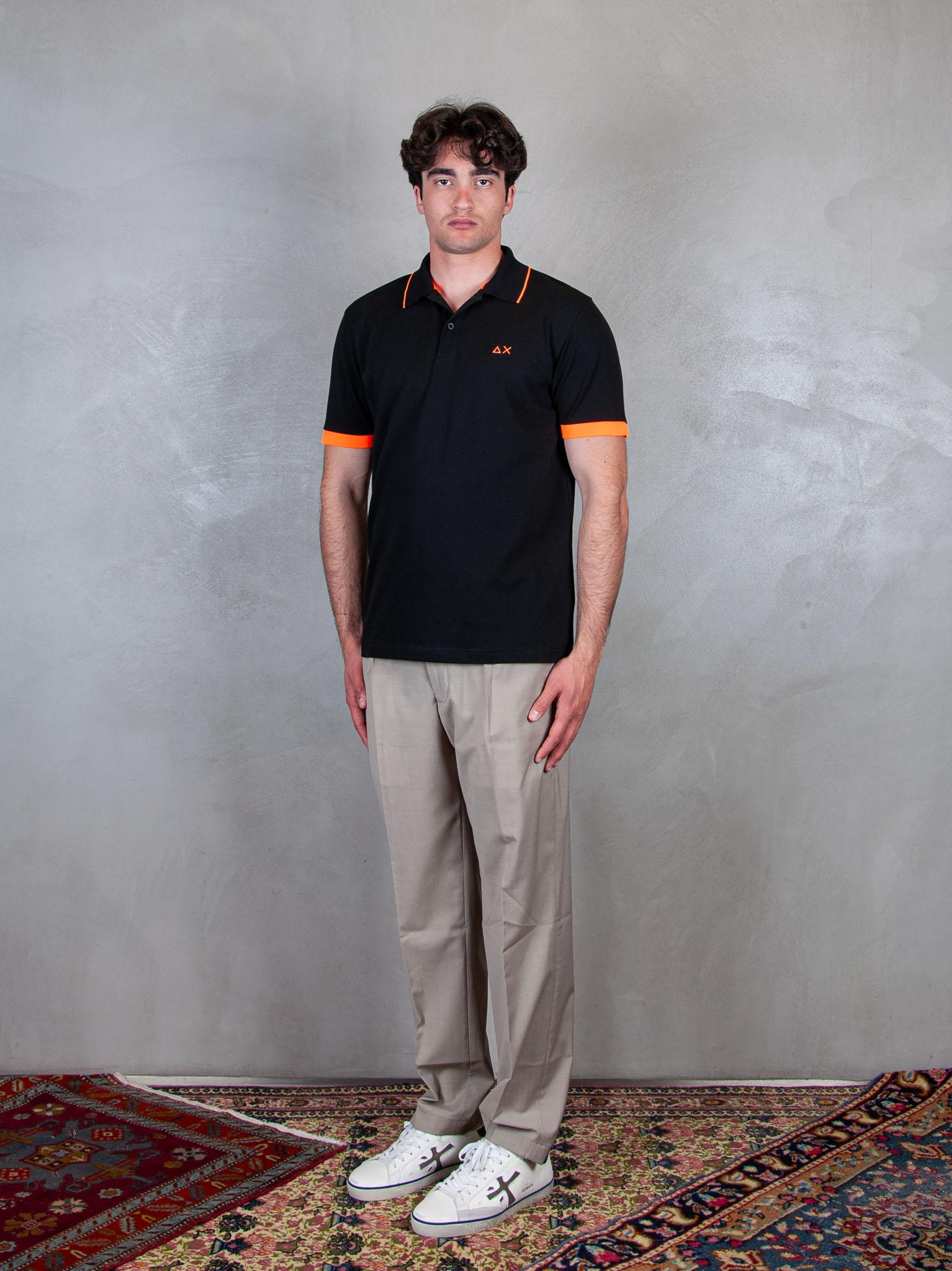 Polo Small Stripe Fluo A35120 11 Sun68 